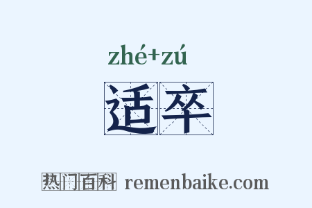 适卒是什么意思的图片